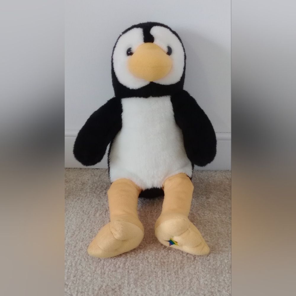 Noah's Ark Workshop plush penguin.